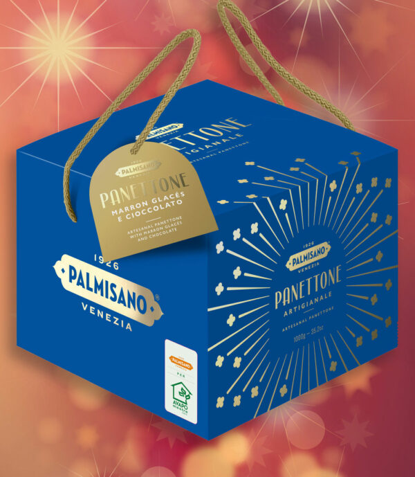 PANETTONE ARTIGIANALE MARRON GLACÉS E CIOCCOLATO Palmisano 750g